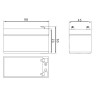 BATERIA 12V 1 2A PLOMO AGM 98x43x52mm HEYCAR
