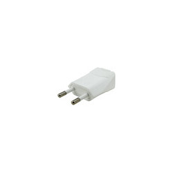 CLAVIJA RECTA BIPOLAR 4mm 10A/250V BLANCA