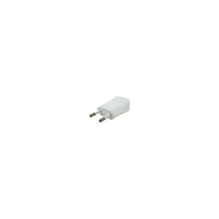 CLAVIJA RECTA BIPOLAR 4mm 10A/250V BLANCA