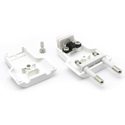 CLAVIJA RECTA BIPOLAR 4mm 10A/250V BLANCA
