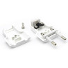 CLAVIJA RECTA BIPOLAR 4mm 10A/250V BLANCA