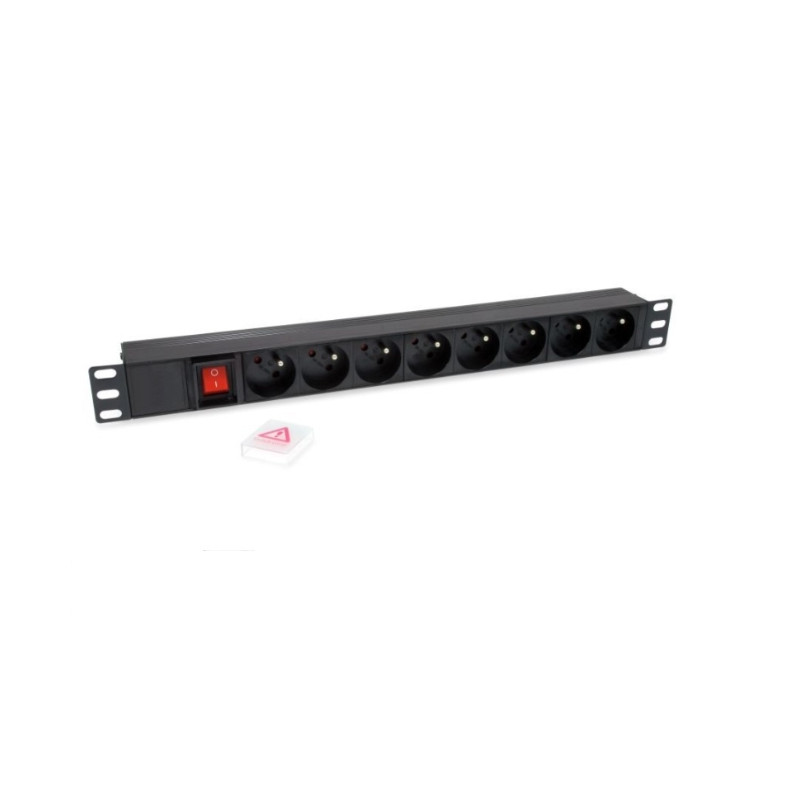 REGLETA 8 TOMAS SCHUKO C/IN RACK 19 EQUIP 333285 REGLETA 8 TOMAS SCHUKO C/IN RACK 19 EQUIP 333285