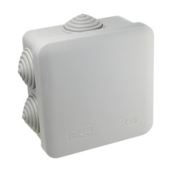 CAJA SUPERFICIE CUADRADA 80X80X40mm 6 CONOS
