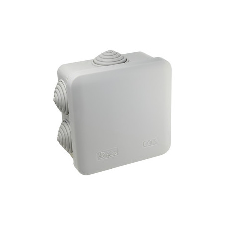 CAJA SUPERFICIE CUADRADA 80X80X40mm 6 CONOS