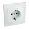 BASE DE ENCHUFE SCHUKO 250V 16A 3680W BLANCA