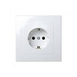 BASE DE ENCHUFE SCHUKO 250V 16A 3680W BLANCA