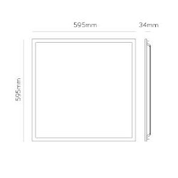 PANEL LED 6500K DE 60X60 40W