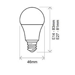 BOMBILLA LED E27 7W 2700K