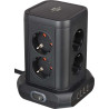 BASE DE ENCHUFE 8 TOMAS SCHUKO   4 USB SOMBREMESA