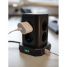 BASE DE ENCHUFE 8 TOMAS SCHUKO   4 USB SOMBREMESA