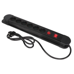 REGLETA MULTIPLE  6 ENCHUFES CON PROTECCION