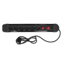 REGLETA MULTIPLE  6 ENCHUFES CON PROTECCION