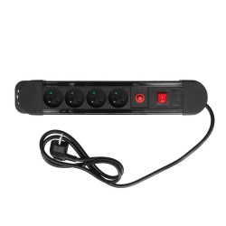 REGLETA MULTIPLE 4 ENCHUFES CON PROTECCION