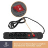 REGLETA MULTIPLE 4 ENCHUFES CON PROTECCION