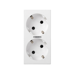BASE SCHUKO DOBLE 250V 16A BLANCO SIMON 500 CIMA