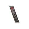 REGLETA PROTECCION 4 TOMAS CABLE 1 5M C/INT NEGRO
