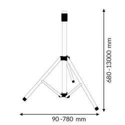 TRIPODE TELESCOPICO PORTATIL