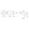 PROLONGADOR SCHUKO M-H CABLE 3X1 5mm 2m BLANCO