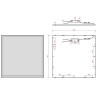 PANTALLA LED 60 X 60 48W 4800lm
