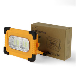 PROYECTOR SOLAR LED PORTATIL CON BATERIA 