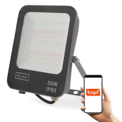 FOCO PROYECTOR LED 50WRGB CCT CON APLICACION MOVIL