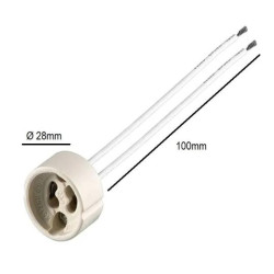 PORTALAMPARAS GU10 CON CABLE DE 15cm