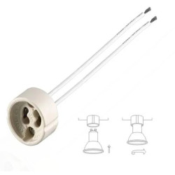 PORTALAMPARAS GU10 CON CABLE DE 15cm