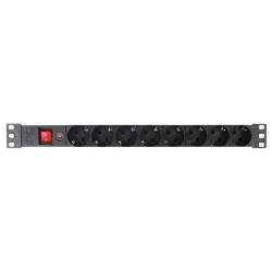 REGLETA MULTIPLE 8 TOMAS PARA RACK 19 