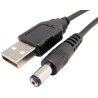 CABLE USB MACHO A JACK ALIMENTACION 5 5x2 1MM 1M 