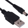 CABLE USB MACHO A JACK ALIMENTACION 5 5x2 1MM 1M 