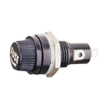 PORTAFUSIBLE EMPOTRABLE 5X20mm TAPON ROSCA
