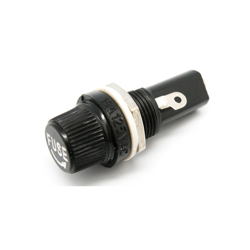 PORTAFUSIBLES EMPOTRABLE 6X32mm TAPON ROSCA