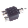 CONECTOR RCA MACHO-HEMBRA DOBLE RCA 