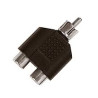 CONECTOR RCA MACHO-HEMBRA DOBLE RCA 