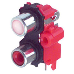 BASE COAXIAL RCA HEMBRA DOBLE