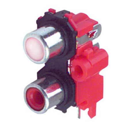 BASE COAXIAL RCA HEMBRA DOBLE