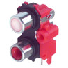 BASE COAXIAL RCA HEMBRA DOBLE