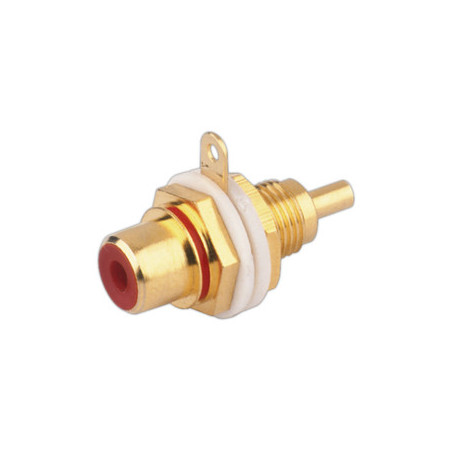 BASE COAXIAL RCA HEMBRA ROJA