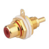 BASE COAXIAL RCA HEMBRA ROJA