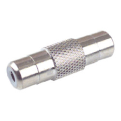 CONECTOR DOBLE HEMBRA RCA METALICA 