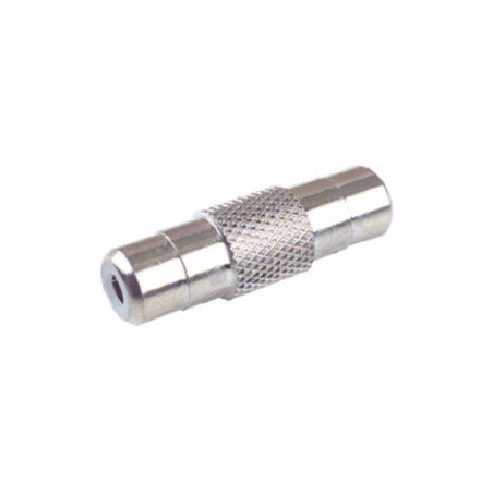CONECTOR DOBLE HEMBRA RCA METALICA 