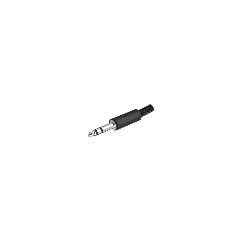 CONECTOR AUDIO JACK MACHO 6 5 ST  PLASTICO