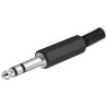 CONECTOR AUDIO JACK MACHO 6 5 ST  PLASTICO