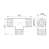 CONECTOR N HEMBRA TRIPLE