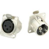CONECTOR CANON/XLR HEMBRA PARA CHASIS 3 PIN