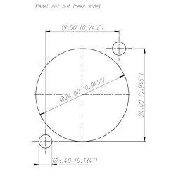 CONECTOR CANON/XLR HEMBRA PARA CHASIS 3 PIN
