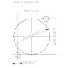 CONECTOR CANON/XLR HEMBRA PARA CHASIS 3 PIN
