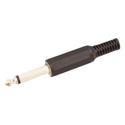 CONECTOR JACK 6 5MM MONO MACHO 