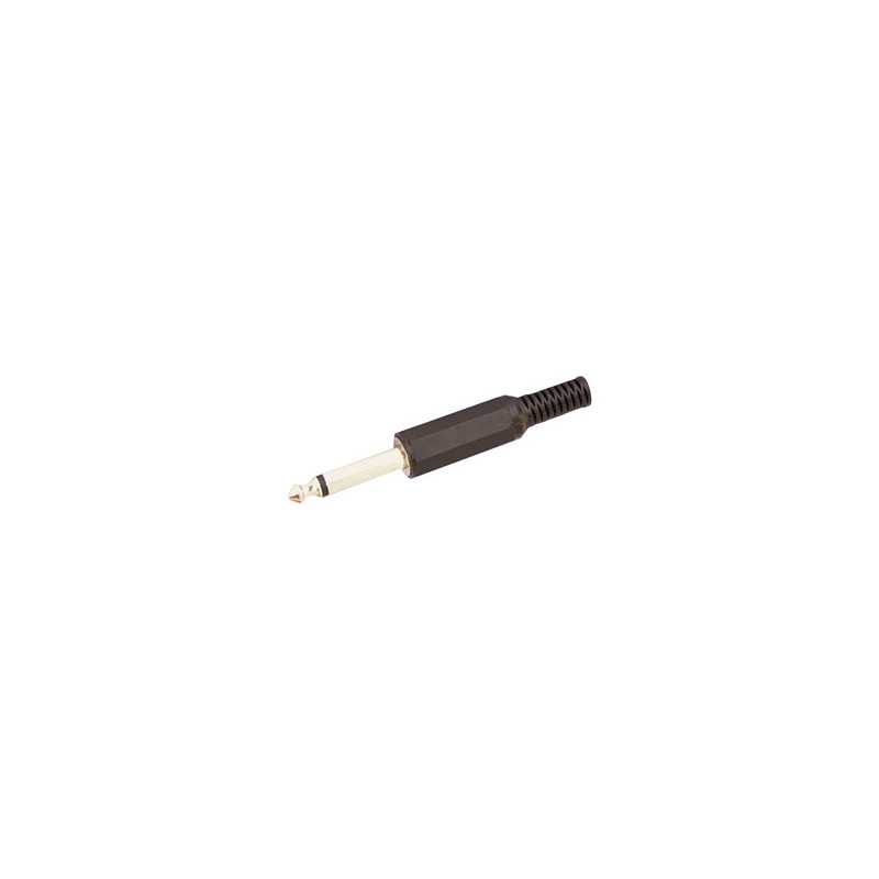 CONECTOR JACK 6 5MM MONO MACHO 