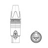 CONECTOR XLR CANON 3 PINES HEMBRA NEUTRIK NC3FXX